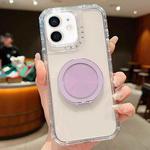 For iPhone 11 Dreamland Transparent MagSafe Holder Phone Case(Light Purple)