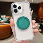 For iPhone 11 Pro Max Dreamland Transparent MagSafe Holder Phone Case(Green)