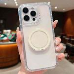 For iPhone 12 Pro Max Dreamland Transparent MagSafe Holder Phone Case(White)