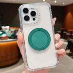 For iPhone 13 Pro Max Dreamland Transparent MagSafe Holder Phone Case(Green)
