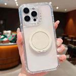 For iPhone 13 Pro Max Dreamland Transparent MagSafe Holder Phone Case(White)