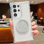 For Samsung Galaxy S23 Ultra 5G Dreamland Transparent MagSafe Holder Phone Case(Grey)