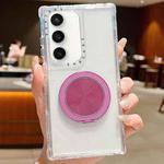 For Samsung Galaxy S25 / S24 5G Dreamland Transparent MagSafe Holder Phone Case(Dark Purple)