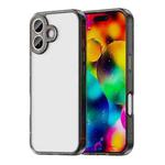 For iPhone 17 PC Hybrid TPU Airbag Shockproof Phone Case(Transparent Black)