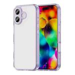 For iPhone 17 PC Hybrid TPU Airbag Shockproof Phone Case(Transparent Purple)