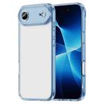 For iPhone 17 Air PC Hybrid TPU Airbag Shockproof Phone Case(Transparent Blue)