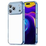 For iPhone 17 Pro Max PC Hybrid TPU Airbag Shockproof Phone Case(Transparent Blue)