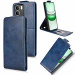 For Realme 14x 5G Malaysia / V70 Magnetic Vertical Flip Leather Phone Case with Buckle(Blue)