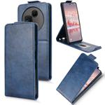 For TCL 60 NxtPaper Magnetic Vertical Flip Leather Phone Case with Buckle(Blue)