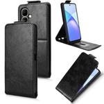 For Tecno Pop 10 / Infinix Smart 10 4G Magnetic Vertical Flip Leather Phone Case with Buckle(Black)