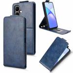For Tecno Pop 10 / Infinix Smart 10 4G Magnetic Vertical Flip Leather Phone Case with Buckle(Blue)