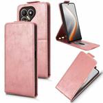 For Tecno Pova 7 4G Magnetic Vertical Flip Leather Phone Case with Buckle(Rose Gold)