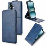 For Tecno Spark Go 2 Magnetic Vertical Flip Leather Phone Case with Buckle(Blue)