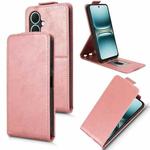 For Tecno Spark Go 2 Magnetic Vertical Flip Leather Phone Case with Buckle(Rose Gold)