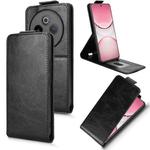 For vivo Y300 Pro 5G / iQOO Z10 5G India Magnetic Vertical Flip Leather Phone Case with Buckle(Black)