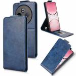 For vivo Y300 Pro 5G / iQOO Z10 5G India Magnetic Vertical Flip Leather Phone Case with Buckle(Blue)