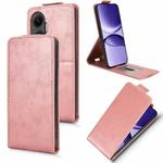For Redmi Turbo 4 Pro 5G Magnetic Vertical Flip Leather Phone Case with Buckle(Rose Gold)