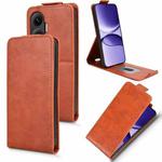 For Redmi Turbo 4 Pro 5G Magnetic Vertical Flip Leather Phone Case with Buckle(Brown)