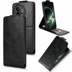 For Redmi K80 Ultra Magnetic Vertical Flip Leather Phone Case with Buckle(Black)