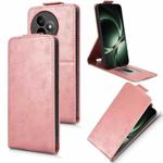 For Redmi K80 Ultra Magnetic Vertical Flip Leather Phone Case with Buckle(Rose Gold)