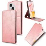 For Honor 400 Pro Global 160.8mm Magnetic Vertical Flip Leather Phone Case with Buckle(Rose Gold)