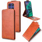 For Motorola Moto G Stylus 5G 2025 Magnetic Vertical Flip Leather Phone Case with Buckle(Brown)