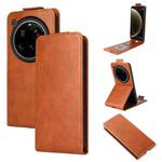 For Xiaomi 15 Ultra 5G Magnetic Vertical Flip Leather Phone Case with Buckle(Brown)