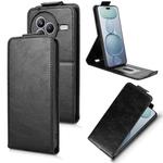 For Xiaomi Civi 5 Pro 5G Magnetic Vertical Flip Leather Phone Case with Buckle(Black)