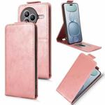 For Xiaomi Civi 5 Pro 5G Magnetic Vertical Flip Leather Phone Case with Buckle(Rose Gold)