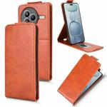 For Xiaomi Civi 5 Pro 5G Magnetic Vertical Flip Leather Phone Case with Buckle(Brown)