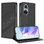 For Honor 50 / Huawei nova 9 Embossed Multi-functional Wallet Retro Leather Phone Case(Black)