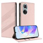 For Honor 50 / Huawei nova 9 Embossed Multi-functional Wallet Retro Leather Phone Case(Pink)