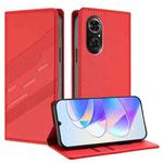 For Honor 50 SE / Huawei nova 9 SE Embossed Multi-functional Wallet Retro Leather Phone Case(Red)