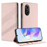 For Honor 50 SE / Huawei nova 9 SE Embossed Multi-functional Wallet Retro Leather Phone Case(Pink)