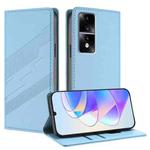 For Honor 80 GT Embossed Multi-functional Wallet Retro Leather Phone Case(Light Blue)