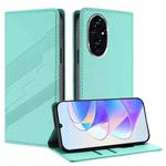 For Honor 200 Embossed Multi-functional Wallet Retro Leather Phone Case(Mint Green)
