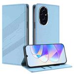 For Honor 200 Embossed Multi-functional Wallet Retro Leather Phone Case(Light Blue)