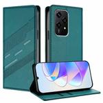For Honor 200 Lite Global Embossed Multi-functional Wallet Retro Leather Phone Case(Dark Green)