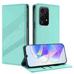 For Honor 200 Lite Global Embossed Multi-functional Wallet Retro Leather Phone Case(Mint Green)