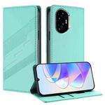 For Honor 300 Embossed Multi-functional Wallet Retro Leather Phone Case(Mint Green)