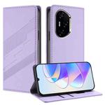 For Honor 300 Pro / 300 Ultra Embossed Multi-functional Wallet Retro Leather Phone Case(Light Purple)