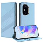 For Honor 300 Pro / 300 Ultra Embossed Multi-functional Wallet Retro Leather Phone Case(Light Blue)