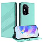 For Honor 400 Embossed Multi-functional Wallet Retro Leather Phone Case(Mint Green)
