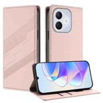 For Honor 400 Lite Embossed Multi-functional Wallet Retro Leather Phone Case(Pink)