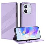 For Honor 400 Lite Embossed Multi-functional Wallet Retro Leather Phone Case(Light Purple)