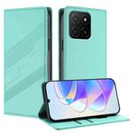 For Honor X5b / X5b Plus Embossed Multi-functional Wallet Retro Leather Phone Case(Mint Green)
