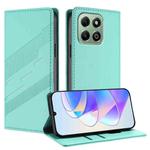 For Honor X6b / X6a 4G Embossed Multi-functional Wallet Retro Leather Phone Case(Mint Green)
