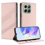 For Honor X6b / X6a 4G Embossed Multi-functional Wallet Retro Leather Phone Case(Pink)