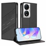 For Honor X7b 5G / X7b / 90 Smart Embossed Multi-functional Wallet Retro Leather Phone Case(Black)