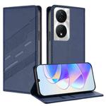 For Honor X7b 5G / X7b / 90 Smart Embossed Multi-functional Wallet Retro Leather Phone Case(Dark Blue)